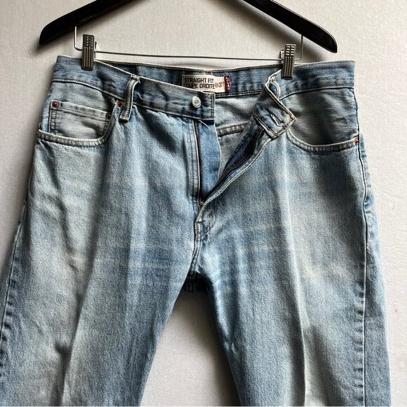 Vintage Levi’s 505 Straight Fit Light Blue Men's Jeans Sz 36 - Picture 5 of 13